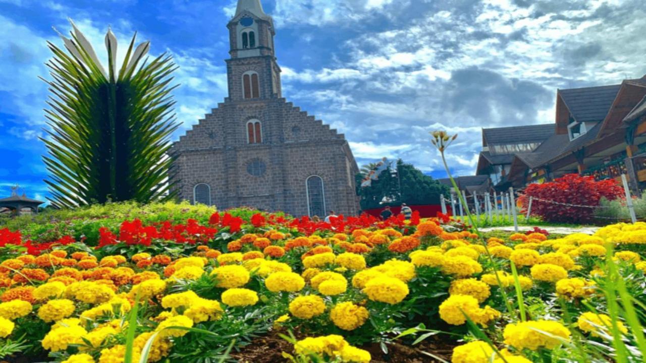 Sossego Em Chale Aconchegante Em Gramado Vila Exterior foto